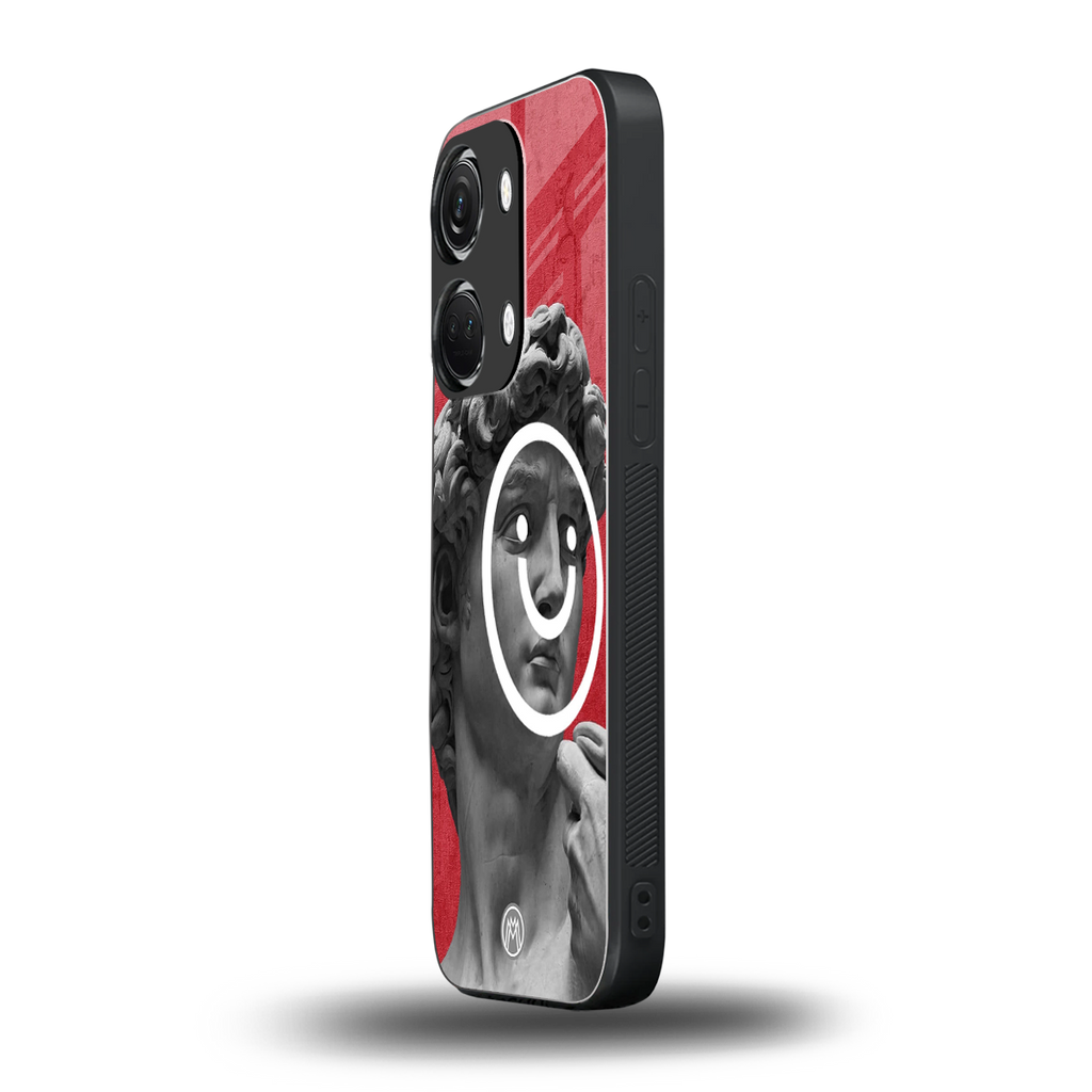 happy michelangelo back phone cover | glass case for oneplus nord 3