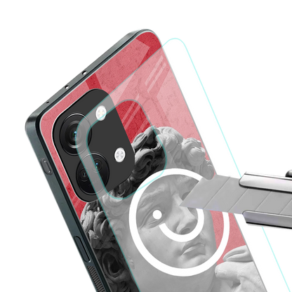 happy michelangelo back phone cover | glass case for oneplus nord 3