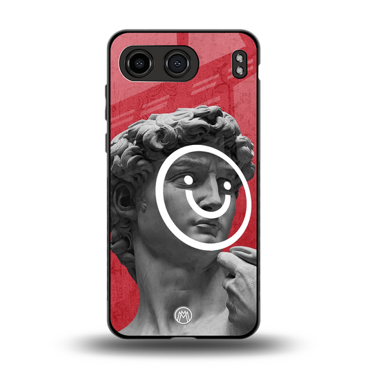 happy michelangelo back phone cover | glass case for oneplus nord 4