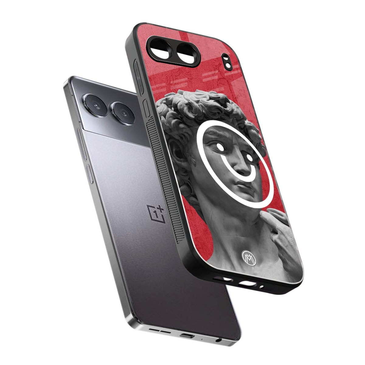 happy michelangelo back phone cover | glass case for oneplus nord 4