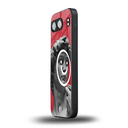 happy michelangelo back phone cover | glass case for oneplus nord 4