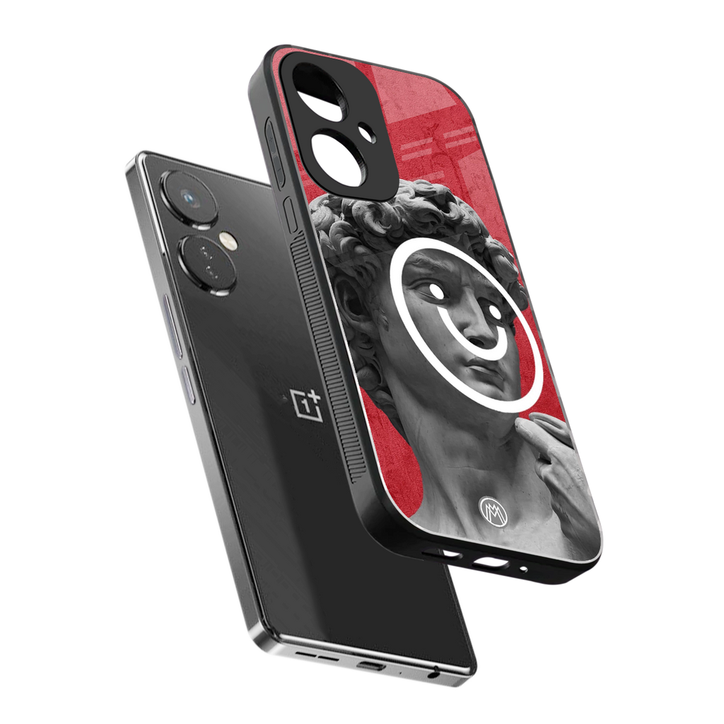 happy michelangelo back phone cover | glass case for oneplus nord ce 3