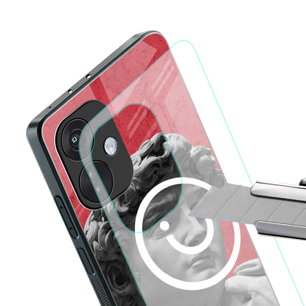 happy michelangelo back phone cover | glass case for oneplus nord ce 3