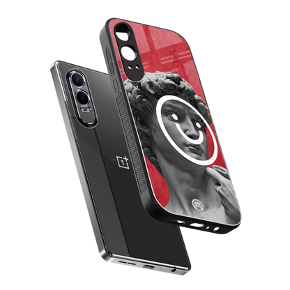 happy michelangelo back phone cover | glass case for oneplus nord ce 4 lite