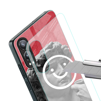 happy michelangelo back phone cover | glass case for oneplus nord ce 4 lite