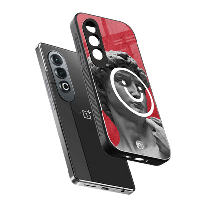 happy michelangelo back phone cover | glass case for oneplus nord ce 4