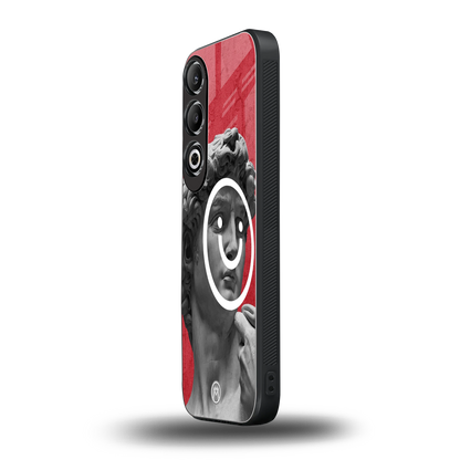 happy michelangelo back phone cover | glass case for oneplus nord ce 4