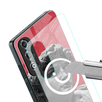 happy michelangelo back phone cover | glass case for oneplus nord ce 4