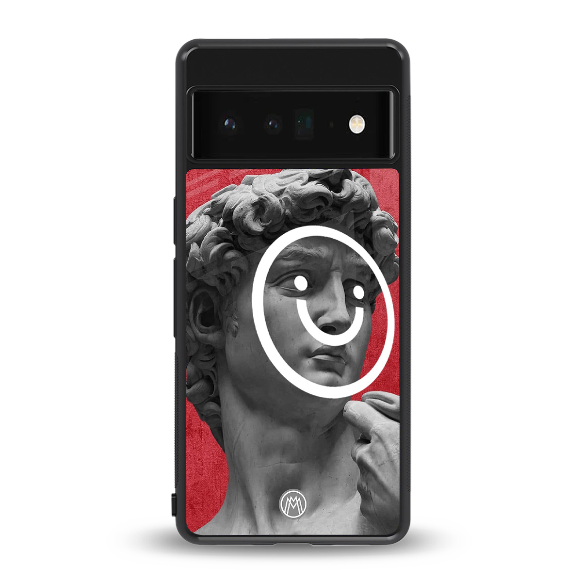 happy michelangelo back phone cover | glass case for google pixel 6 pro