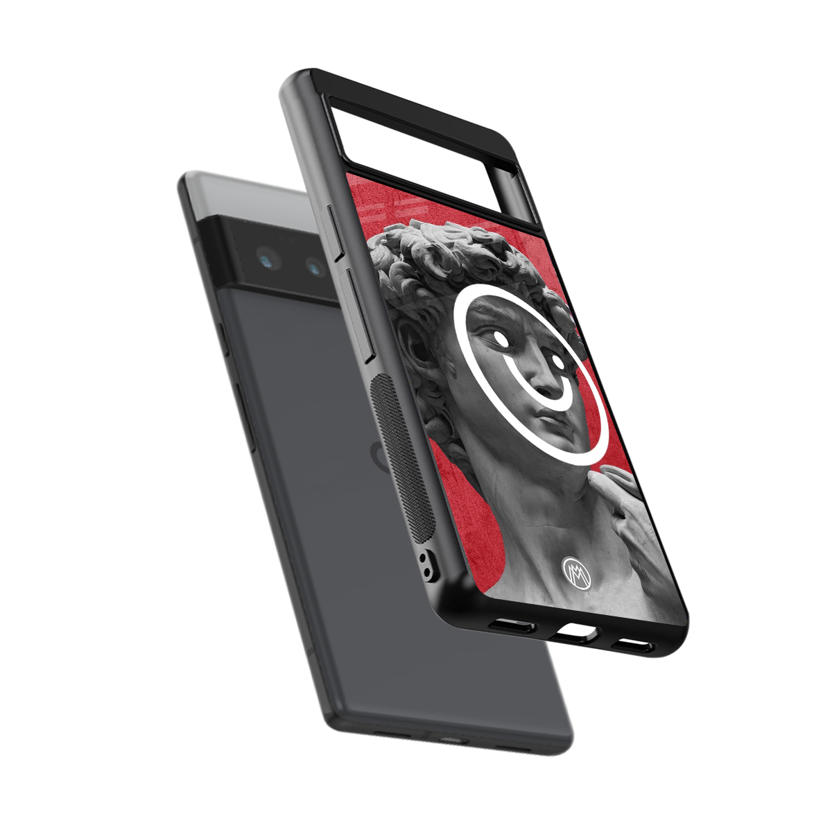 happy michelangelo back phone cover | glass case for google pixel 6 pro