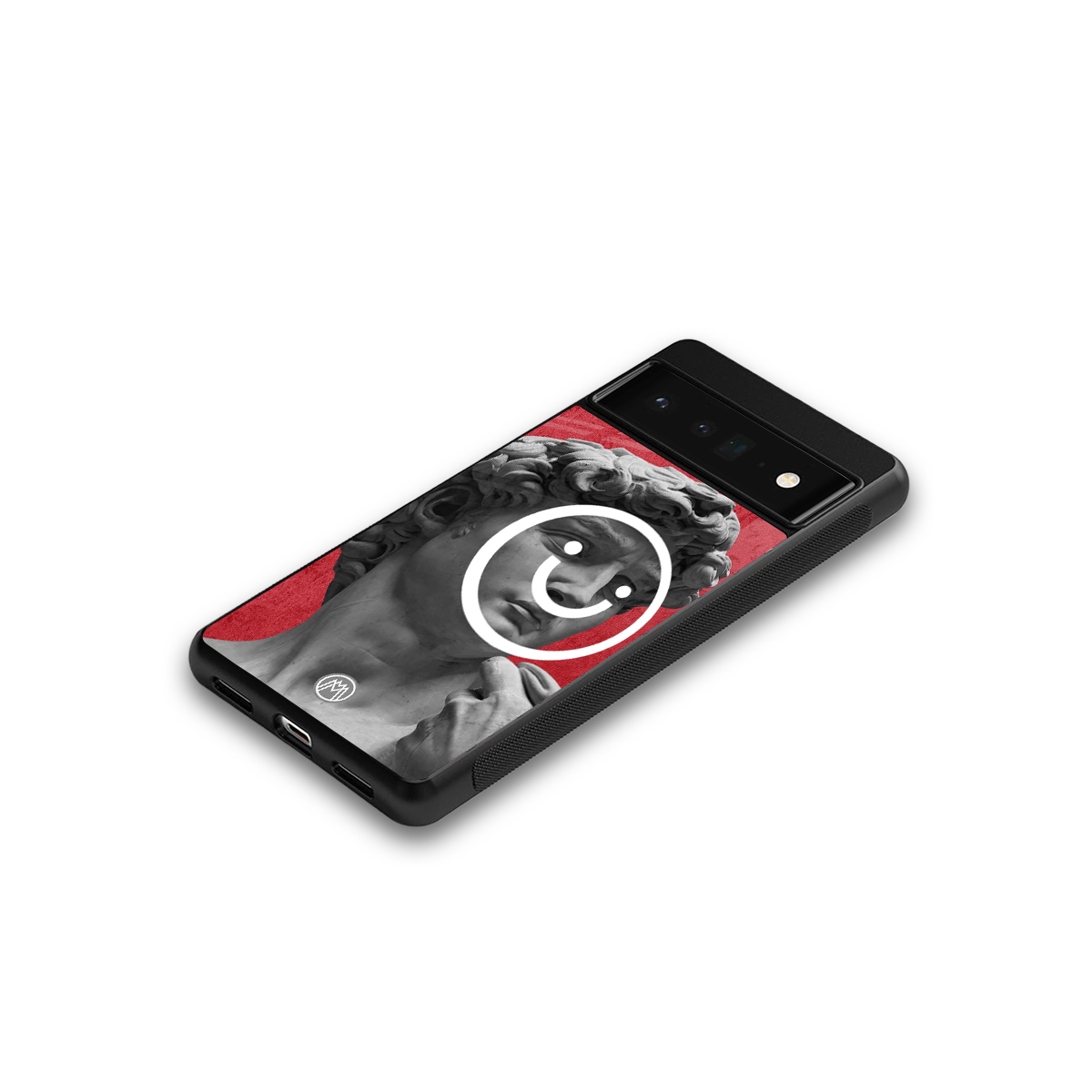happy michelangelo back phone cover | glass case for google pixel 6 pro