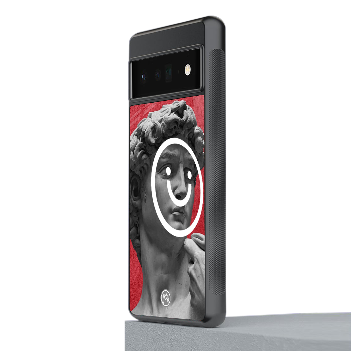 happy michelangelo back phone cover | glass case for google pixel 6 pro