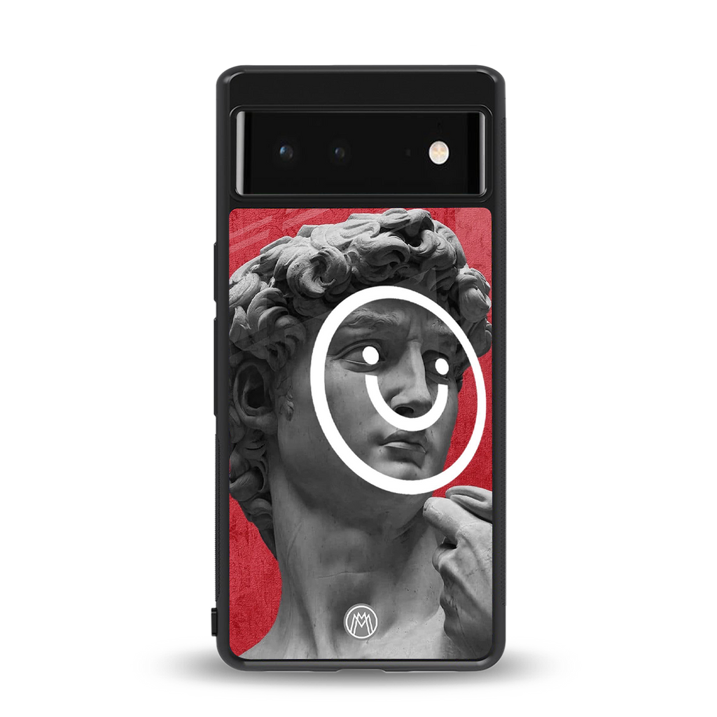 happy michelangelo back phone cover | glass case for Google Pixel 6A