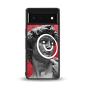 happy michelangelo back phone cover | glass case for Google Pixel 6A