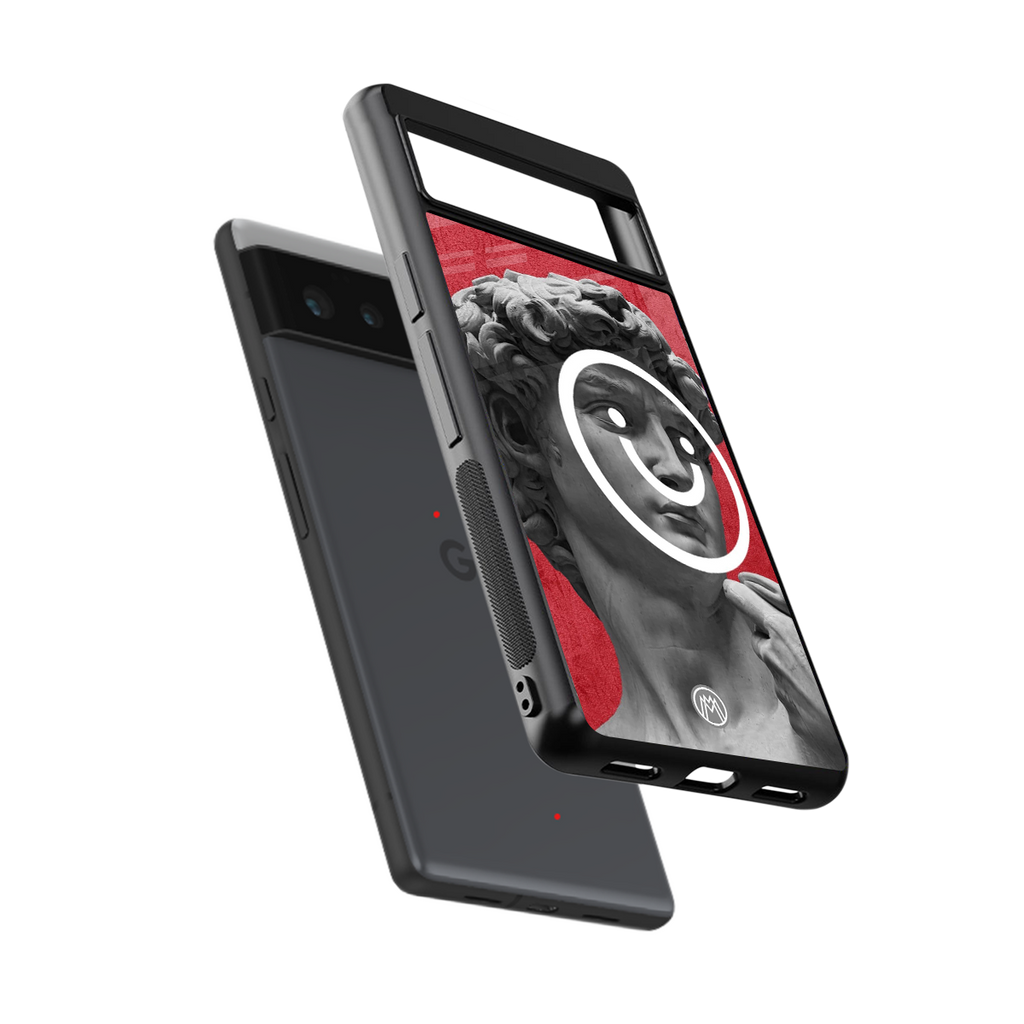 happy michelangelo back phone cover | glass case for google pixel 6