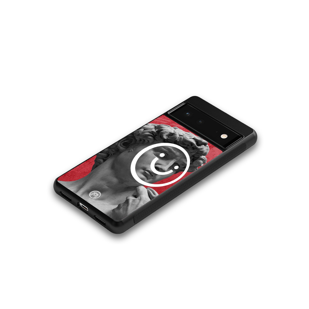 happy michelangelo back phone cover | glass case for Google Pixel 6A
