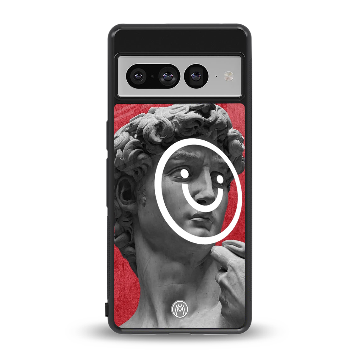 happy michelangelo back phone cover | glass case for google pixel 7 pro