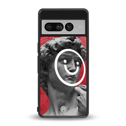 happy michelangelo back phone cover | glass case for google pixel 7 pro