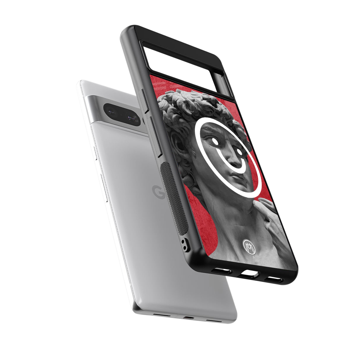 happy michelangelo back phone cover | glass case for google pixel 7 pro