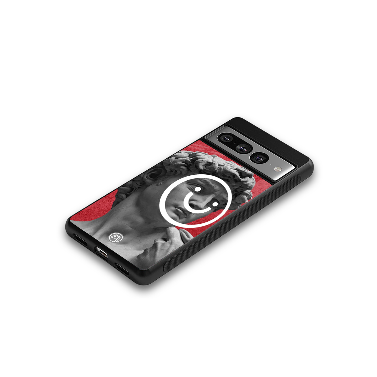 happy michelangelo back phone cover | glass case for google pixel 7 pro