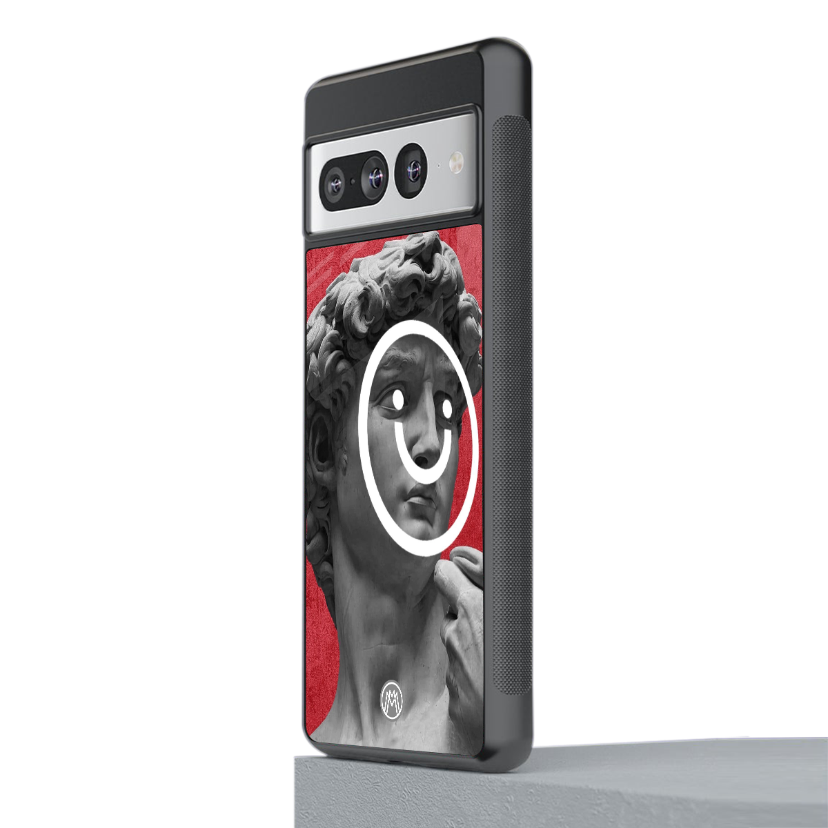 happy michelangelo back phone cover | glass case for google pixel 7 pro