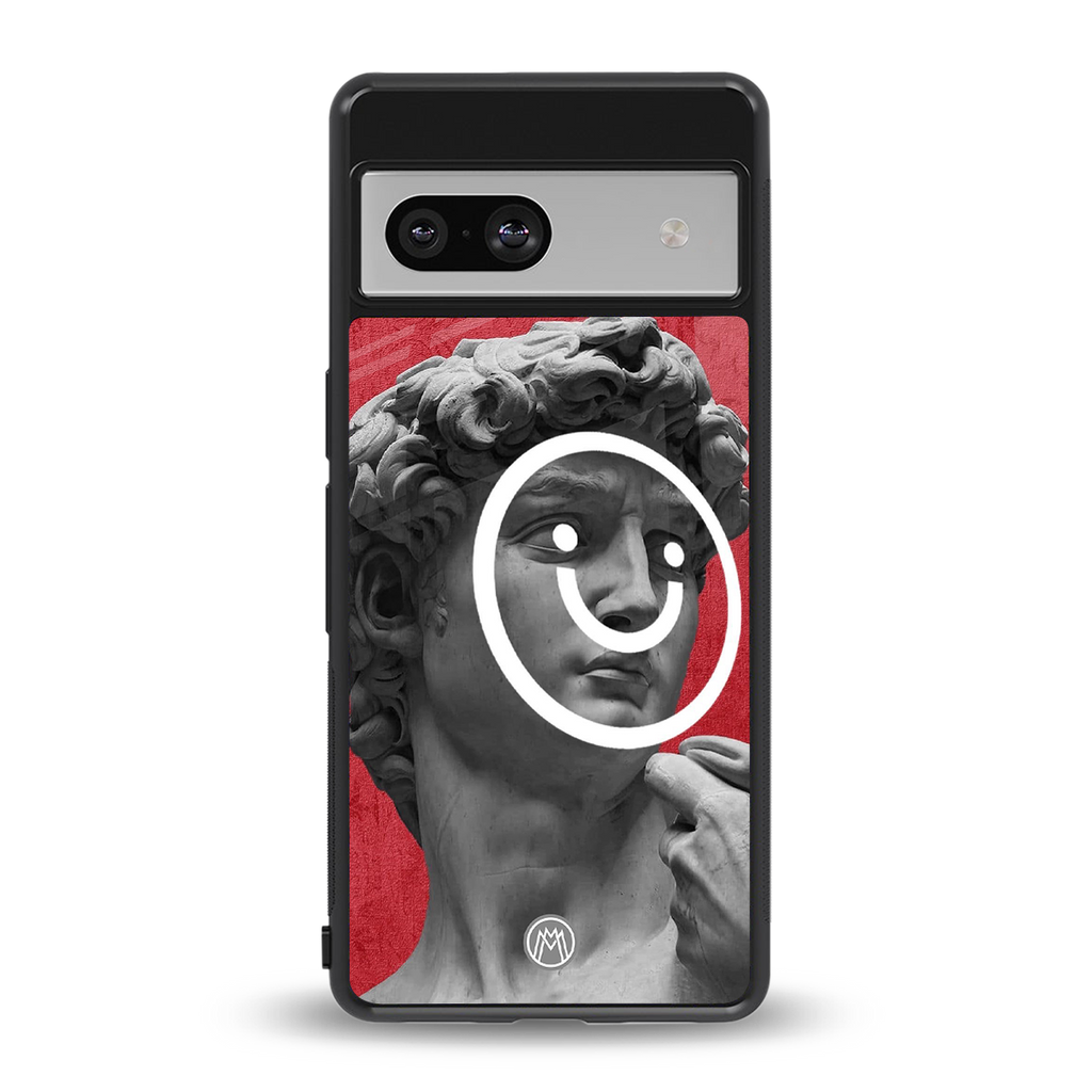 happy michelangelo back phone cover | glass case for Google Pixel 7