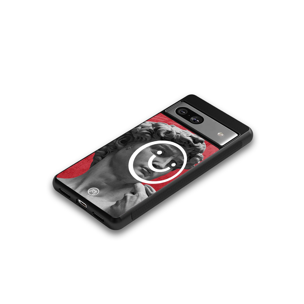happy michelangelo back phone cover | glass case for Google Pixel 7A