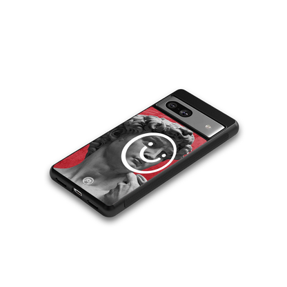 happy michelangelo back phone cover | glass case for Google Pixel 7A