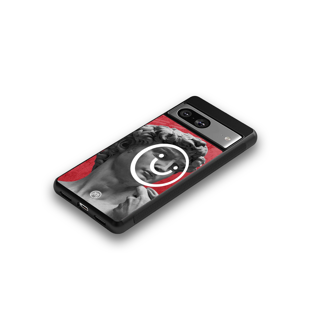 happy michelangelo back phone cover | glass case for Google Pixel 8