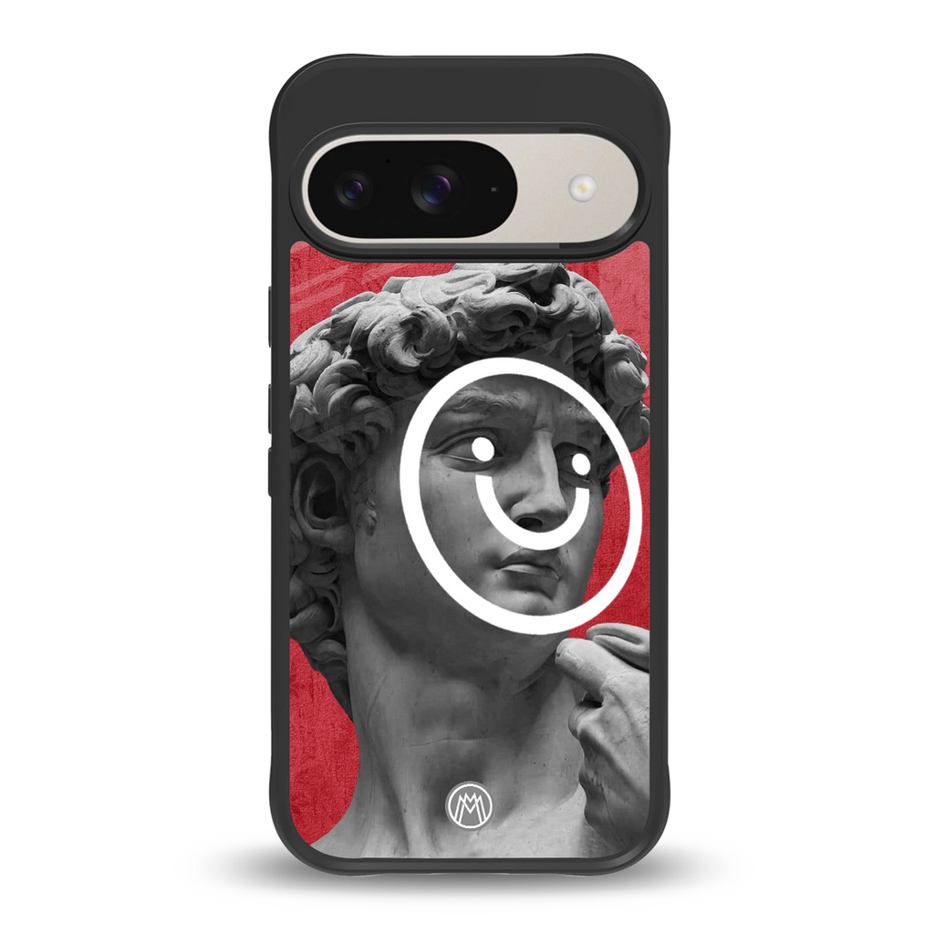 happy michelangelo back phone cover | glass case for google pixel 9