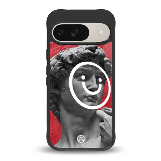 happy michelangelo back phone cover | glass case for google pixel 9