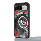 happy michelangelo back phone cover | glass case for google pixel 9