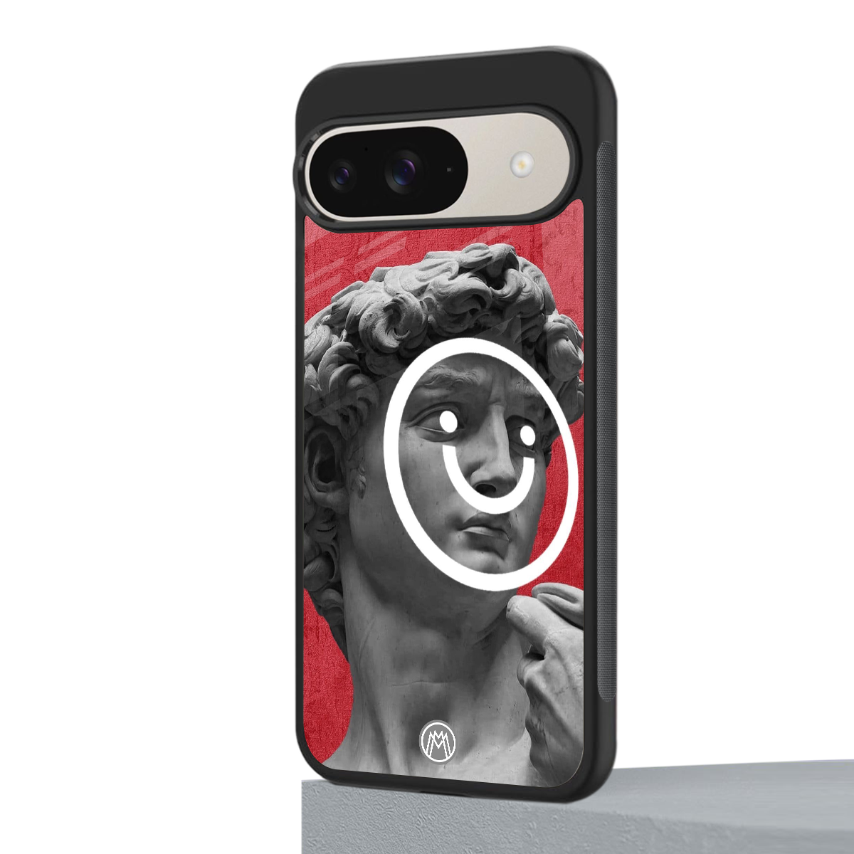 happy michelangelo back phone cover | glass case for google pixel 9