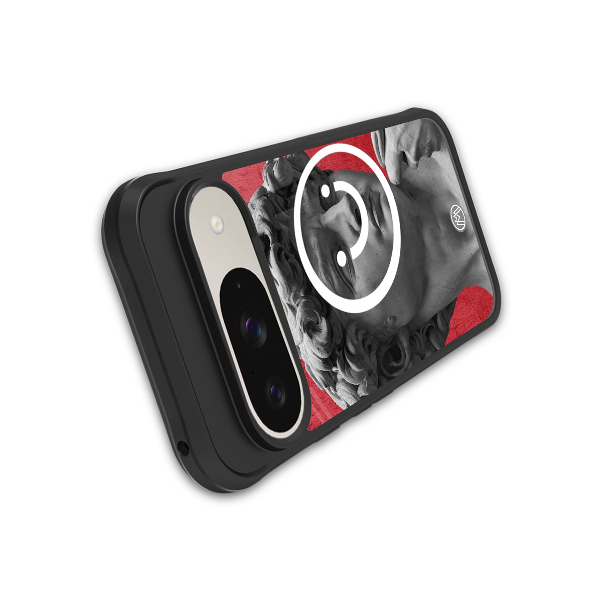 happy michelangelo back phone cover | glass case for google pixel 9