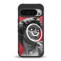 happy michelangelo back phone cover | glass case for google pixel 9 pro xl
