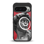 happy michelangelo back phone cover | glass case for google pixel 9 pro xl