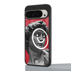happy michelangelo back phone cover | glass case for google pixel 9 pro