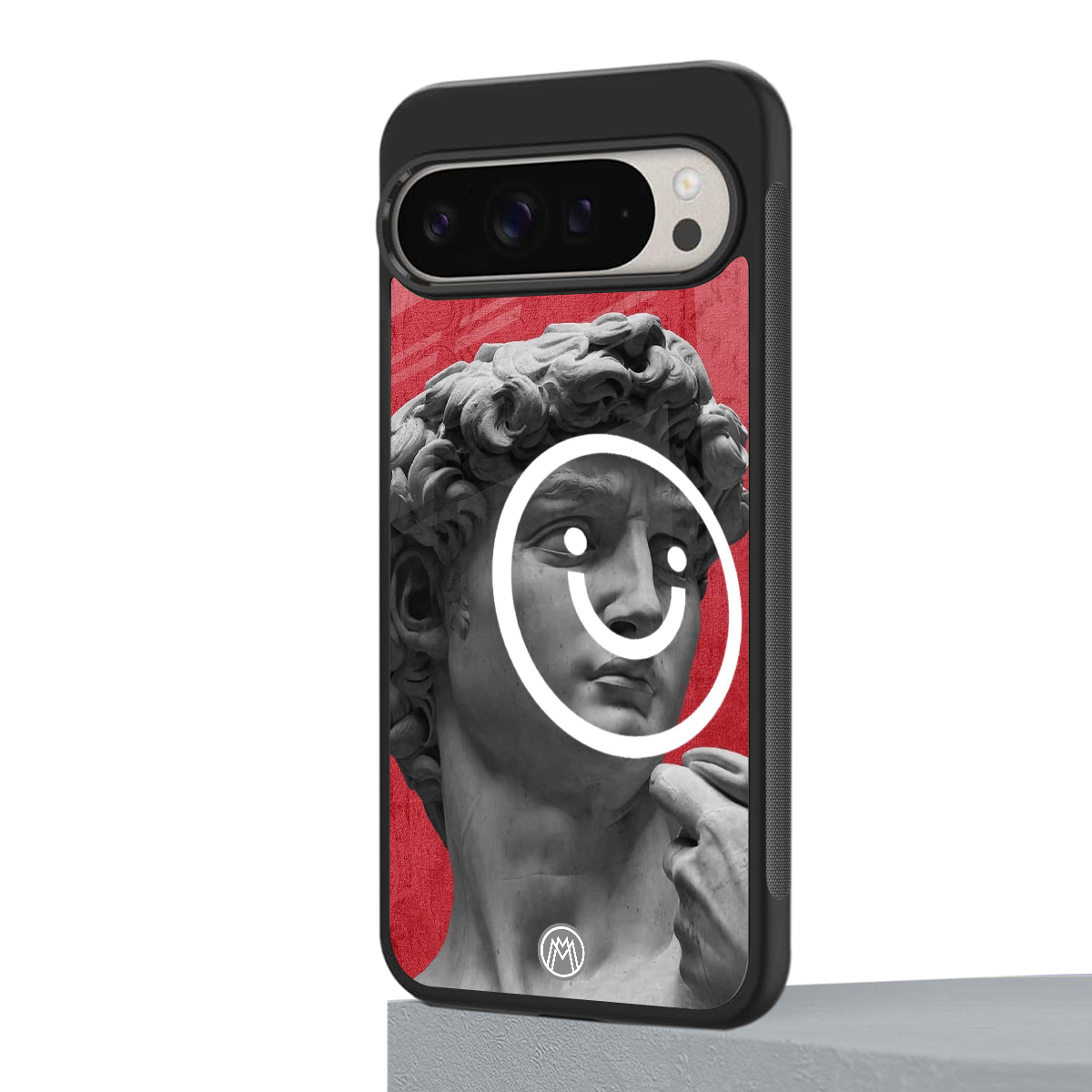 happy michelangelo back phone cover | glass case for google pixel 9 pro