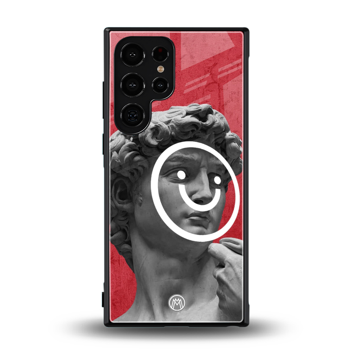 happy michelangelo back phone cover | glass case for samsung galaxy s23 ultra