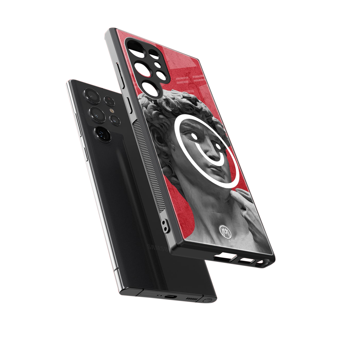 happy michelangelo back phone cover | glass case for samsung galaxy s23 ultra