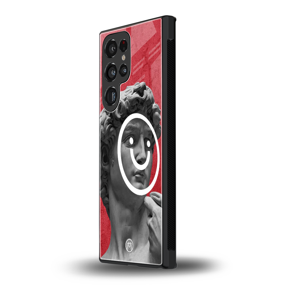 happy michelangelo back phone cover | glass case for samsung galaxy s23 ultra