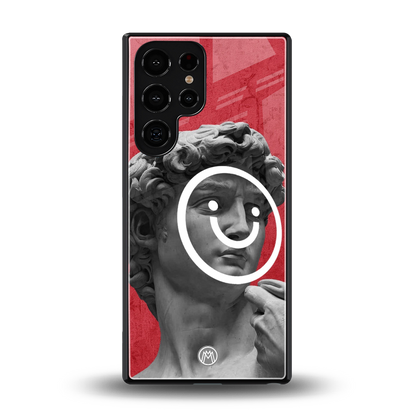happy michelangelo back phone cover | glass case for samsung galaxy s25 ultra