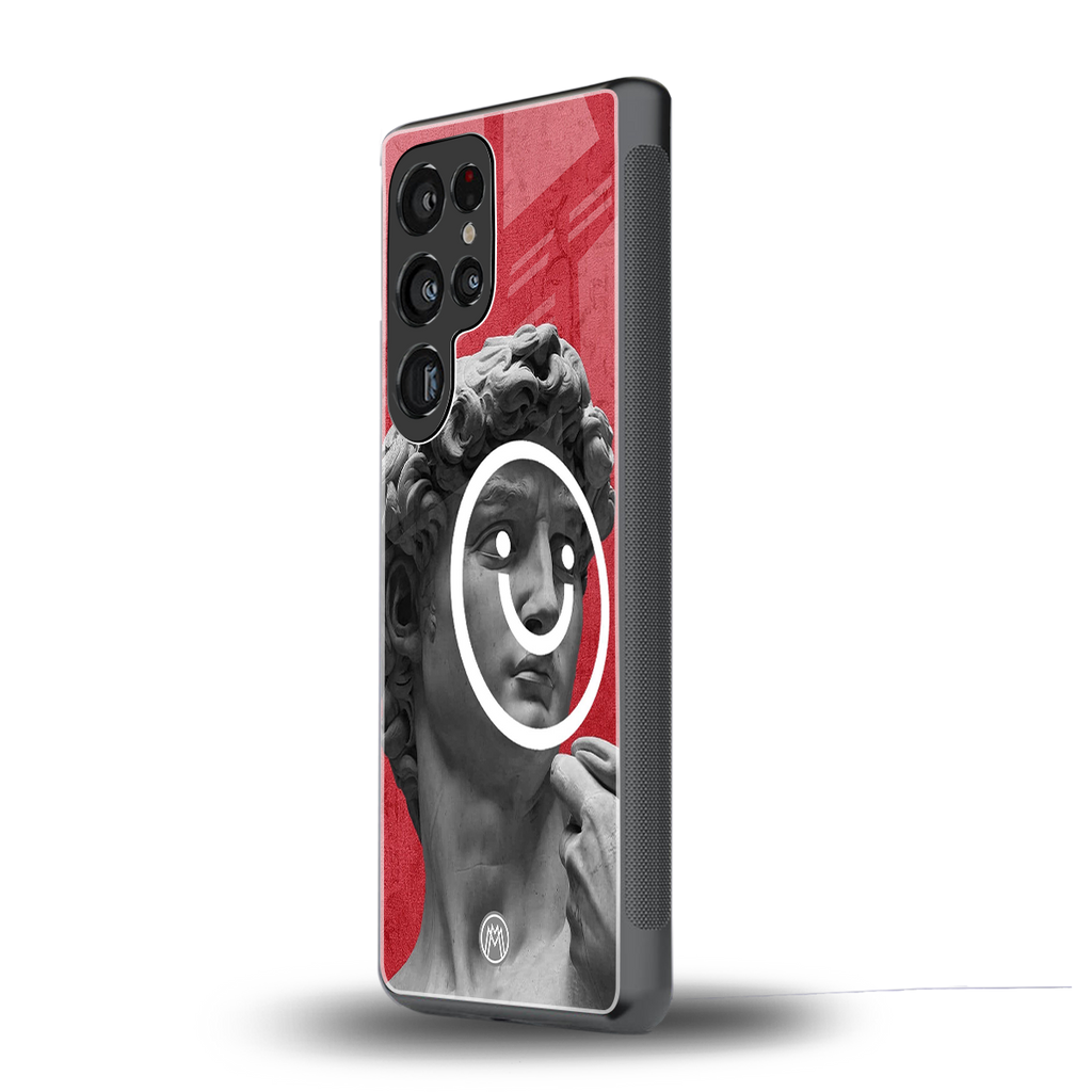 happy michelangelo back phone cover | glass case for samsung galaxy s25 ultra