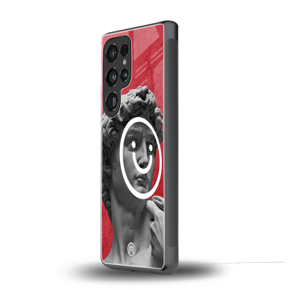happy michelangelo back phone cover | glass case for samsung galaxy s25 ultra
