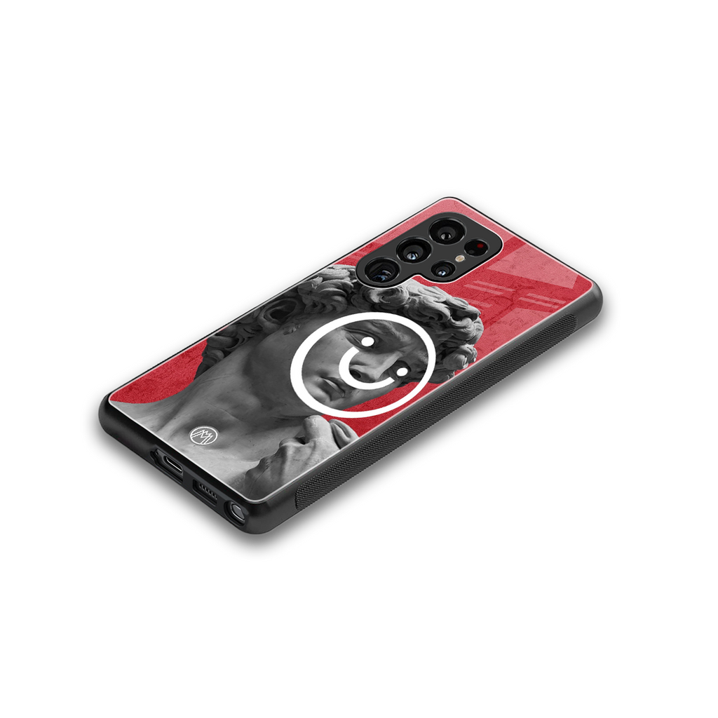 happy michelangelo back phone cover | glass case for samsung galaxy s25 ultra