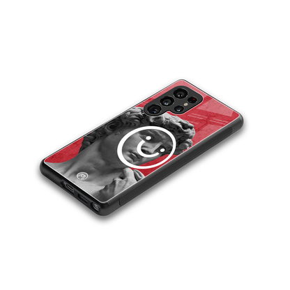happy michelangelo back phone cover | glass case for samsung galaxy s25 ultra