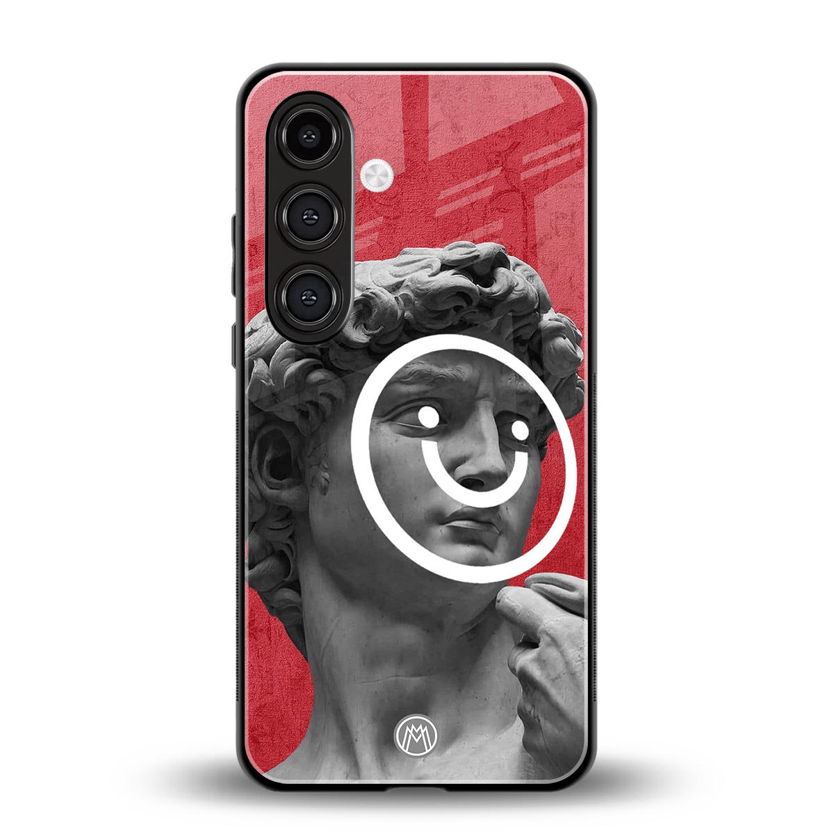 happy michelangelo back phone cover | glass case for samsung galaxy s24 plus