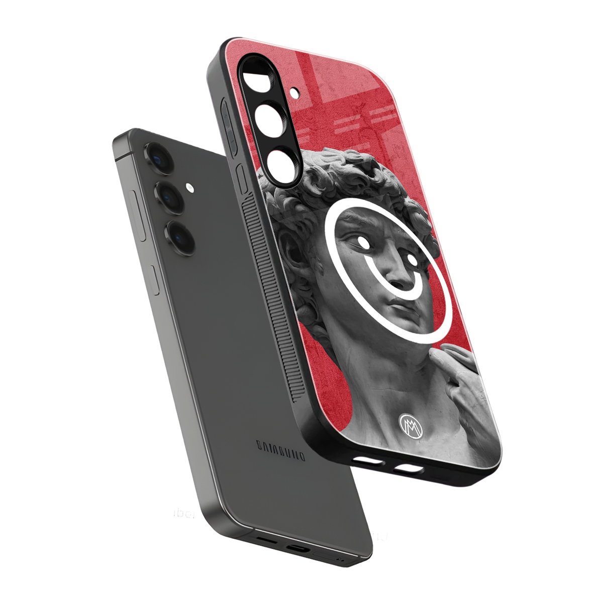 happy michelangelo back phone cover | glass case for samsung galaxy s24 fe