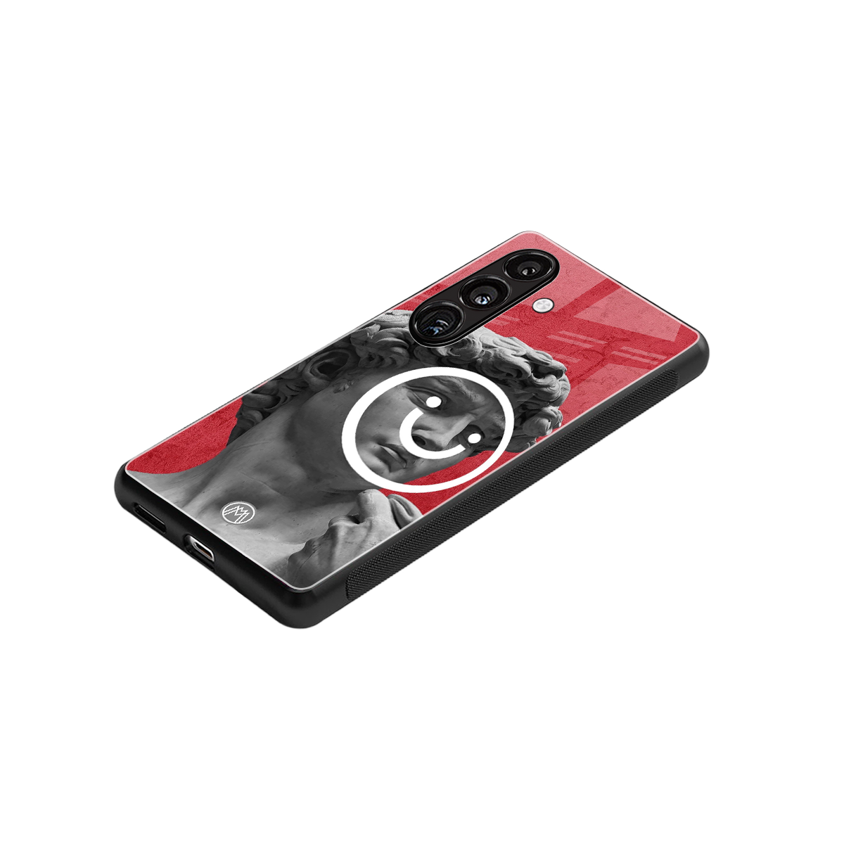 happy michelangelo back phone cover | glass case for samsung galaxy s24 plus