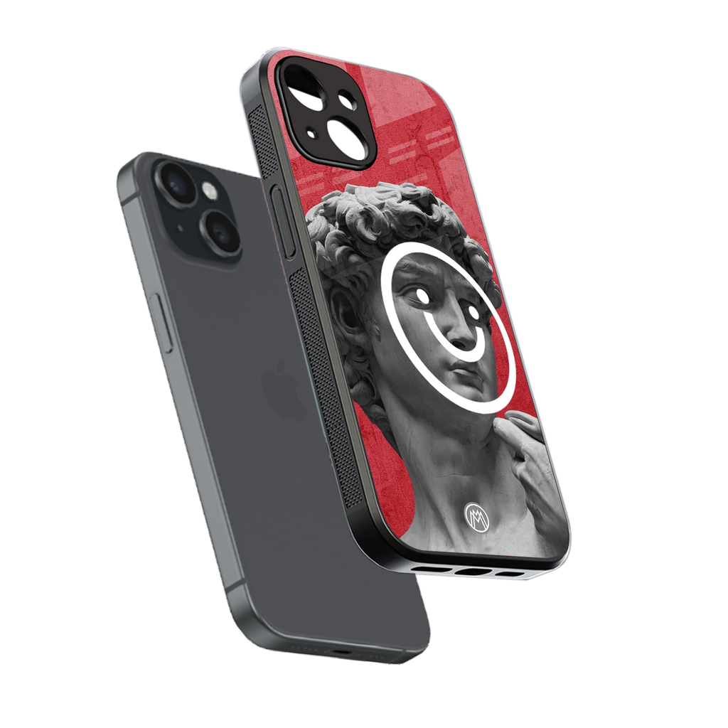 happy michelangelo back phone cover | glass case for iphone 14